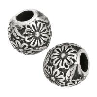 Stainless Steel Large Hole Beads, polished, 9x10x10mm, Hole:Approx 5mm, Sold By PC