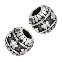 Stainless Steel Large Hole Beads, polished, 10x11x11mm, Hole:Approx 5mm, Sold By PC