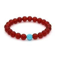 Gemstone Bracelets with Agate Unisex & anti-fatigue 8mm Sold Per Approx 7 Inch Strand