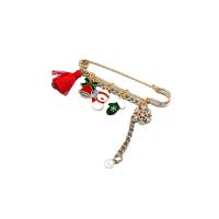 Christmas Brooches Zinc Alloy Christmas Design & fashion jewelry & for woman & enamel Sold By PC