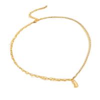 Tibetan Style Jewelry Necklace, with 2.76 extender chain, Lock, fashion jewelry & for woman, golden, Length:18.5 Inch, Sold By PC