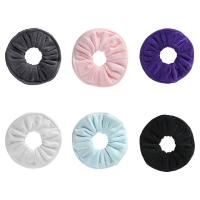Hair Scrunchies, Plush, for woman, more colors for choice, 140mm, Sold By PC