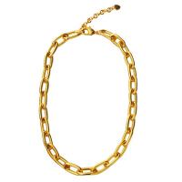 Zinklegierung Schmuck Halskette, mit Verlängerungskettchen von 1.97inch, 18K vergoldet, für Frau, frei von Nickel, Blei & Kadmium, Länge ca. 16.54 ZollInch, verkauft von PC