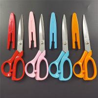 Scissors, Stainless Steel, with Plastic, more colors for choice, Sold By PC