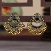 Boucles d'oreilles en alliage de zinc, Placage, bijoux de mode & pour femme, 50x50mm, Vendu par paire