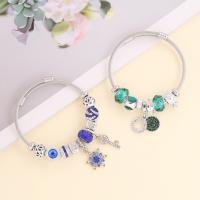 European Bracelet Zinc Alloy with Acrylic plated fashion jewelry & anti-fatigue & for woman nickel lead & cadmium free Length Approx 2.36 Inch Sold By PC