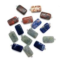 Ювелирные подвески из драгоценных камней, Агат, Прямоугольная форма, Много цветов для выбора, 15x29mm, продается PC