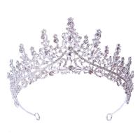 Bridal Tiaras, Tibetan Style, plated, for woman & with rhinestone & hollow, more colors for choice, nickel, lead & cadmium free, 175x71mm, Sold By PC