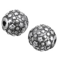 Perlas de acero inoxidable, color original, 9x9x9mm, agujero:aproximado 2mm, 10PCs/Grupo, Vendido por Grupo