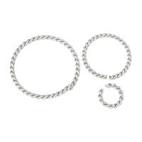 Stainless Steel Otvoreno Ring, Nehrđajući čelik, Uštipak, različite veličine za izbor, izvorna boja, 180računala/Torba, Prodano By Torba