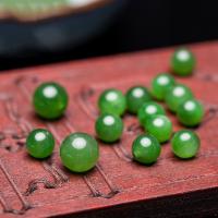 Hetian Jade Beads, Round, handmade, DIY & different size for choice, nickel, lead & cadmium free, 5PCs/Lot, Sold By Lot