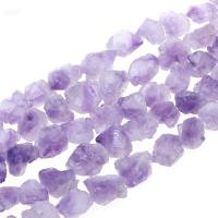 Natürliche Amethyst Perlen, Klumpen, handgemacht, DIY, violett, verkauft per ca. 15.75 ZollInch Strang