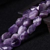 Natural Amethyst Beads, irregular, handmade, DIY & faceted, purple, 6x8x12mm, Sold Per Approx 15.75 Inch Strand