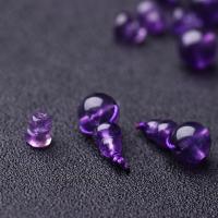 Amethyst 3-Hole Guru Bead, DIY & different size for choice, purple, Sold By Set