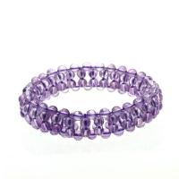 Amethyst Bracelet handmade for woman purple 4mm Sold By Strand