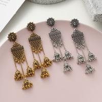 liga de zinco brincos de suporte, joias de moda & para mulher, Mais cores pare escolha, 100x20mm, vendido por par