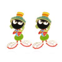 Zinc Alloy Drop Earrings with Seedbead plated fashion jewelry & for woman & enamel nickel lead & cadmium free Sold By Pair
