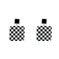 Acrylic Jewelry Earring, Tibetan Style, with Acrylic, Geometrical Pattern, plated, different styles for choice & for woman, 30x45mm, Sold By Pair