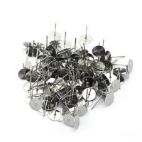 Stainless Steel Earring Stud Component, plated, different size for choice, more colors for choice, Sold By PC