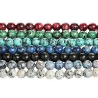 Sesame jaspis perler, Sesame Jasper, Runde, poleret, forskellig størrelse for valg, flere farver til valg, Solgt Per Ca. 14.57 inch Strand