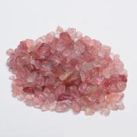 Gemstone Chips, Strawberry Quartz, Nuggets, different size for choice & no hole, pink, 10/Lot, Sold By Lot