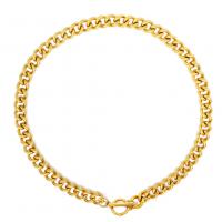 Stainless Steel Chain Necklace, plated, Unisex, more colors for choice, Length:Approx 15.75 Inch, Sold By PC