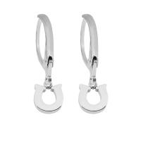 Stainless Steel Lever Back Earring, 316 Stainless Steel, for woman, silver color, 8-15mm, Sold By PC