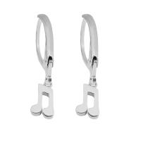 Stainless Steel Lever Back Earring 316 Stainless Steel for woman silver color 8-15mm Sold By PC