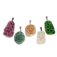 Resin Pendant, Brass, with Resin, more colors for choice, 47x25x19mm, Sold By PC