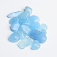 dragi kamen čips, Akvamarin, Nuggetsi, različite veličine za izbor & nema rupe, plav, 10/Set, Prodano By Set