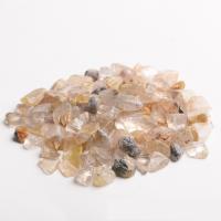 Gemstone Chips, Rutilated Quartz, Nuggets, different size for choice & different styles for choice, golden, 10Lots/Set, Sold By Set