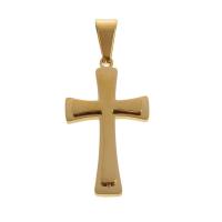 Stainless Steel Cross Pendants plated DIY & Unisex Approx 5mm Sold By PC