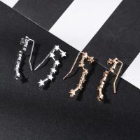 Zinc Alloy Stud Earring Star plated fashion jewelry & for woman Sold By Pair