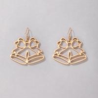 Christmas Earrings Zinc Alloy gold color plated fashion jewelry golden Sold By Pair