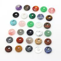 Полудрагоценный камень бусина с широким отверстием, различные материалы для выбора, Много цветов для выбора, 18mmuff0c5.5mm, продается PC
