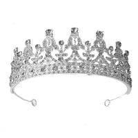 Bridal Tiaras, Tibetan Style, plated, for woman & with rhinestone & hollow, more colors for choice, nickel, lead & cadmium free, 148x59mm, Sold By PC