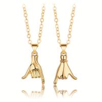 Couple Necklace Zinc Alloy with brass chain & Wax Cord with 1.96inch extender chain Hand plated oval chain & for couple nickel lead & cadmium free Length Approx 21.6 Inch Approx 23.6 Inch Sold By Set