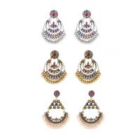 Tibetan Style Drop Earrings, with ABS Plastic, fashion jewelry & for woman, more colors for choice, 75x50mm, Sold By Pair