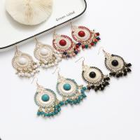 Fashion Fringe Earrings Zinc Alloy with Seedbead & Nylon Cord fashion jewelry & for woman Sold By Pair