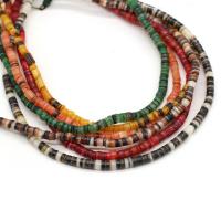 Perles de coquille colore naturelle, DIY, plus de couleurs à choisir, 4-6mm, Vendu par 60 cm brin