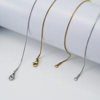 Stainless Steel Necklace Chain plated Unisex & snake chain 9mm Length Approx 17.72 Inch Sold By PC