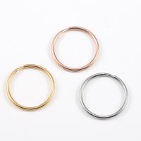 Нержавеющая сталь Split Ring, нержавеющая сталь, полированный, DIY, Много цветов для выбора, 25mm, продается PC
