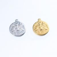 Stainless Steel Pendants, 304 Stainless Steel, plated, DIY, more colors for choice, 15.50x18mm, 3PCs/Bag, Sold By Bag