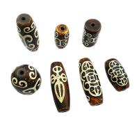 Natural Tibetan Agate Dzi Beads, DIY & different size for choice & different styles for choice, 10PCs/Lot, Sold By Lot