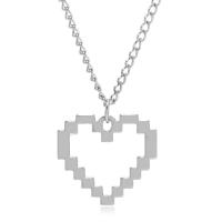 Zinklegierung Schmuck Halskette, Herz, plattiert, Modeschmuck & unisex, frei von Nickel, Blei & Kadmium, 24mm, Länge:ca. 17.3 ZollInch, verkauft von PC