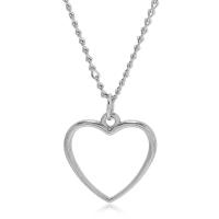 Tibetan Style Jewelry Necklace, with 2inch extender chain, Heart, plated, fashion jewelry & Unisex, nickel, lead & cadmium free, 20mm, Length:Approx 17.3 Inch, Sold By PC