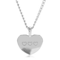 Tibetan Style Jewelry Necklace, with 2inch extender chain, Heart, plated, fashion jewelry & Unisex, nickel, lead & cadmium free, 20x17mm, Length:Approx 17.3 Inch, Sold By PC