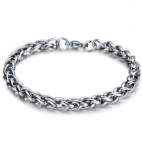 Titanium Steel Bracelet & Bangle, plated, fashion jewelry, more colors for choice, Sold By PC