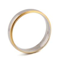 Ring Finger ze stali nierdzewnej, Stal nierdzewna, Platerowane w kolorze złota, biżuteria moda, srebro, 20mm, sprzedane przez PC