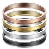 Stainless Steel Bangle, plated, fashion jewelry, more colors for choice, 480x560x6mm, Sold By PC
